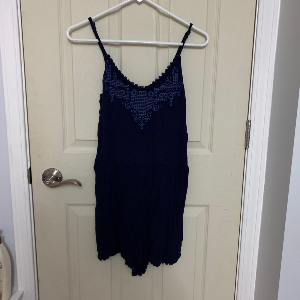 Navy Romper